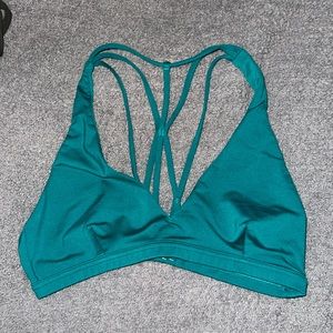 Teal/green halter lululemon bra